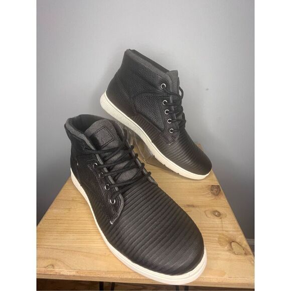 Territory Men's Magnus Lace Up Casual Leather Sneaker Boots Black‎ Size 11 NIB - Picture 1 of 8